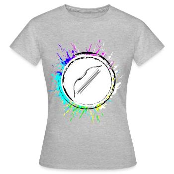 Sports d’arc et de flèches - T-shirt Femme - gris chiné - Devant - AI Model Female 172 dark (172cm)