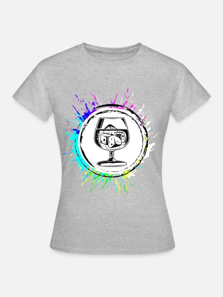 Whisky Icon - Frauen T-Shirt - Grau meliert