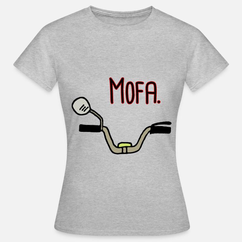 Moped handlebar 25 kmh statement - Women's T-Shirt - heather grey