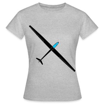 Glider Gliding Gliding Gliding Glider - Women's T-Shirt - heather grey - Front - AI Model Female 172 dark (172cm)