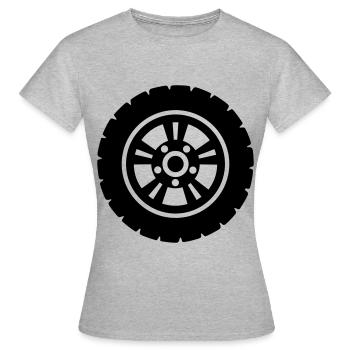Reifen tuning - Frauen T-Shirt - Grau meliert - Vorne - AI Model Female 172 dark (172cm)