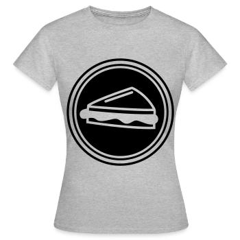 Sandwich - T-shirt Femme - gris chiné - Devant - AI Model Female 172 dark (172cm)
