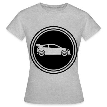 Auto Rennfahrer - Frauen T-Shirt - Grau meliert - Vorne - AI Model Female 172 dark (172cm)