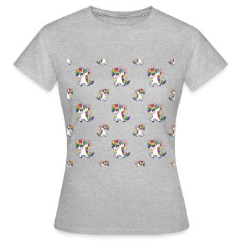 Discothèque Dab - T-shirt Femme - gris chiné - Devant - AI Model Female 172 dark (172cm)