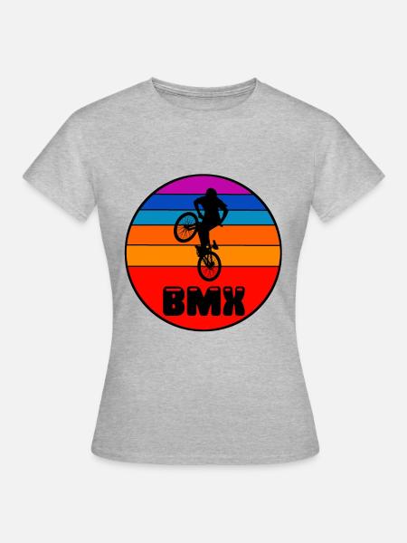 bmx - Frauen T-Shirt - Grau meliert