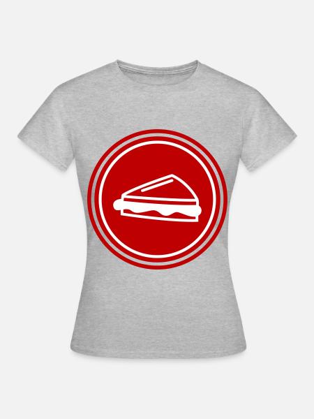 Sandwich symbol - Frauen T-Shirt - Grau meliert