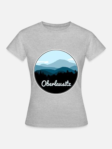 Oberlausitz - Frauen T-Shirt - Grau meliert
