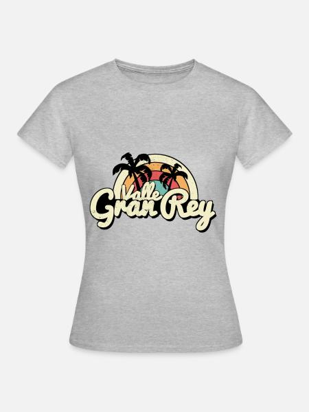 valle gran reyla Gomera - Frauen T-Shirt - Grau meliert