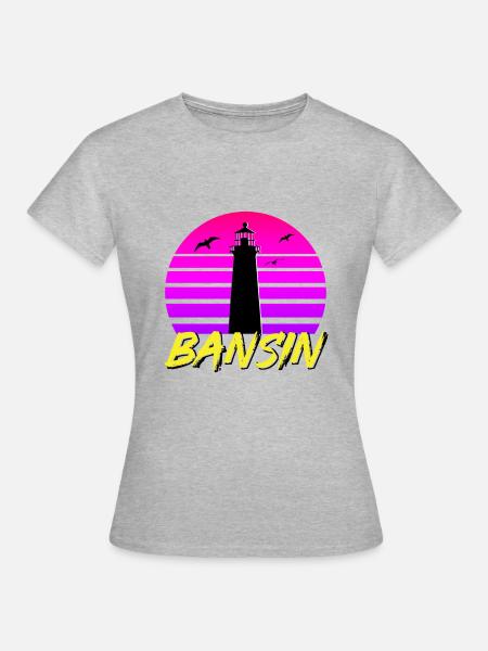 Bansin 80s - Frauen T-Shirt - Grau meliert