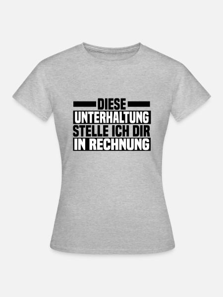 diese Unterhaltung - Frauen T-Shirt - Grau meliert