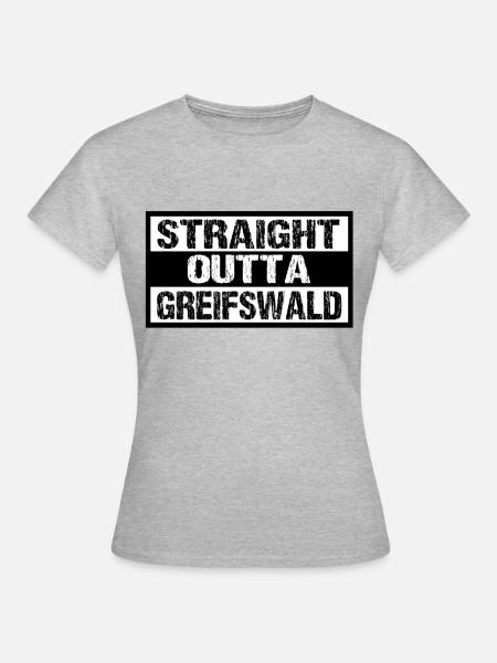 Greifswald - Frauen T-Shirt - Grau meliert