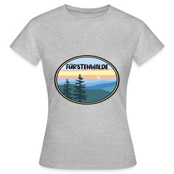 Fürstenwalde Spree - Frauen T-Shirt - Grau meliert - Vorne - AI Model Female 172 dark (172cm)