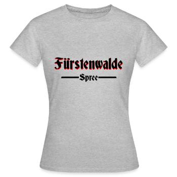 Fürstenwalde Spree - Frauen T-Shirt - Grau meliert - Vorne - AI Model Female 172 dark (172cm)