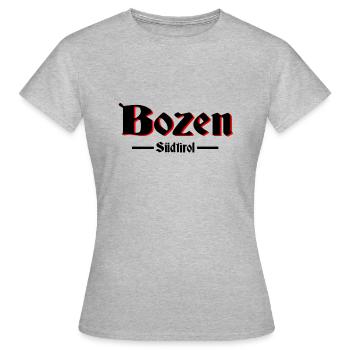 Bozen Südtirol - Frauen T-Shirt - Grau meliert - Vorne - AI Model Female 172 dark (172cm)