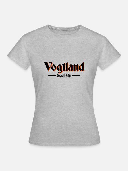Vogtland - Frauen T-Shirt - Grau meliert