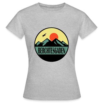 Berchtesgaden - Frauen T-Shirt - Grau meliert - Vorne - AI Model Female 172 dark (172cm)