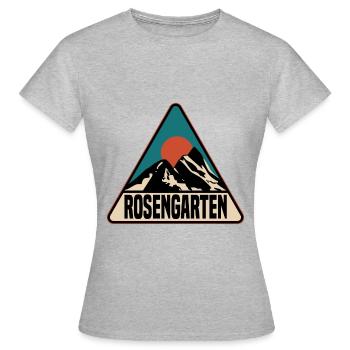 Roseraie - T-shirt Femme - gris chiné - Devant - AI Model Female 172 dark (172cm)