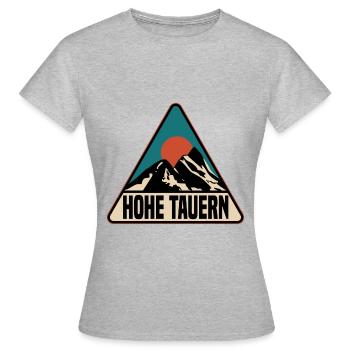 Hohe Tauern - Frauen T-Shirt - Grau meliert - Vorne - AI Model Female 172 dark (172cm)