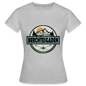 Berchtesgaden - Frauen T-Shirt - Grau meliert - Vorne - AI Model Female 172 dark (172cm)