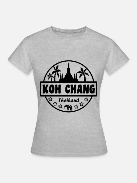 Koh Chang Thailand - Frauen T-Shirt - Grau meliert