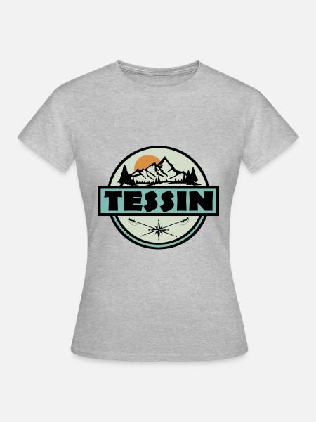 Tessin - Frauen T-Shirt - Grau meliert