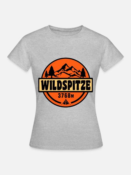 Wildspitze - Frauen T-Shirt - Grau meliert