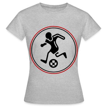Soccer Player Soccer Player - Women's T-Shirt - heather grey - Front - AI Model Female 172 dark (172cm)