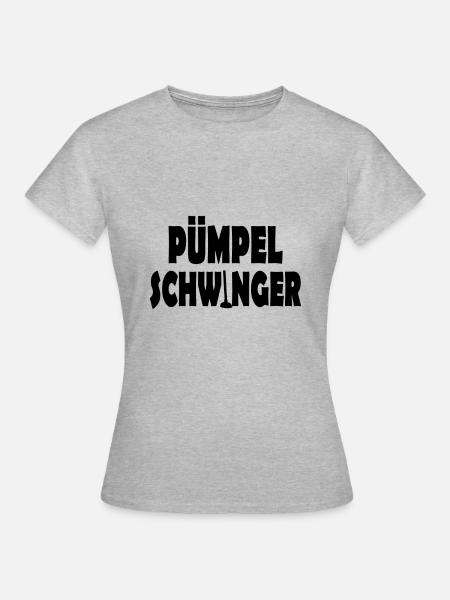 Pümpel Schwinger - Frauen T-Shirt - Grau meliert