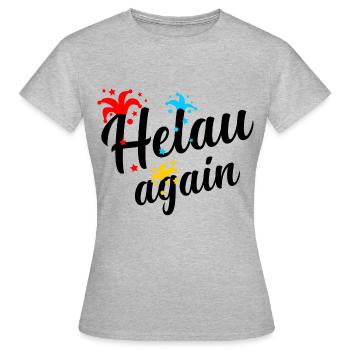 Helau, Fasnacht, Fasching, Carnaval - T-shirt Femme - gris chiné - Devant - AI Model Female 172 dark (172cm)