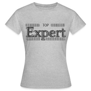 EXPERT SUPÉRIEUR - T-shirt Femme - gris chiné - Devant - AI Model Female 172 dark (172cm)