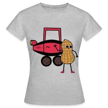Peanut Car Driver Permis de conduire pour enfants Conducteur - T-shirt Femme - gris chiné - Devant - AI Model Female 172 dark (172cm)