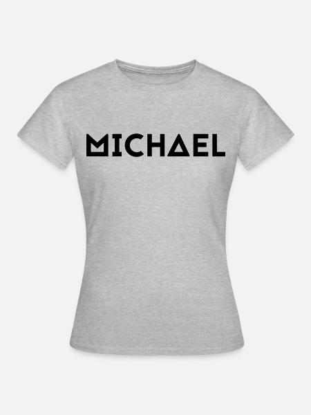 Prénom Michael - T-shirt Femme - gris chiné