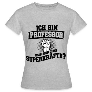 Professor - Frauen T-Shirt - Grau meliert - Vorne - AI Model Female 172 dark (172cm)