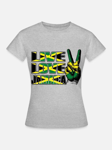 Jamaika Jamaica - Frauen T-Shirt - Grau meliert