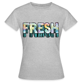 Fresh - Women's T-Shirt - heather grey - Front - AI Model Female 172 dark (172cm)