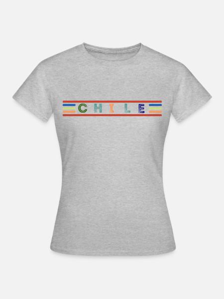 Chile - Frauen T-Shirt - Grau meliert