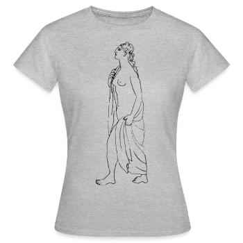 Picasso, Drei Badende am Ufer, 1920 (Ausschnitt) - Frauen T-Shirt - Grau meliert - Vorne - AI Model Female 172 dark (172cm)