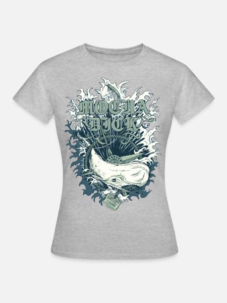 Mocha Dick - Frauen T-Shirt - Grau meliert