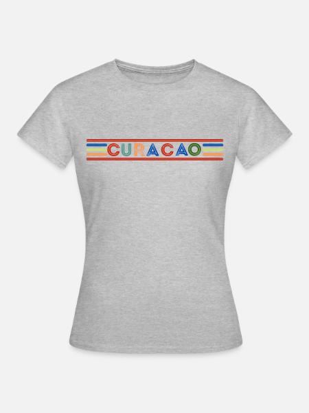 Curacao - Frauen T-Shirt - Grau meliert
