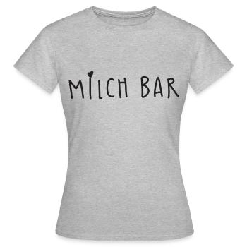 Milch Bar - Frauen T-Shirt - Grau meliert - Vorne - AI Model Female 172 dark (172cm)