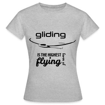 Glider Gliding Glider Glider Pilot Pilot - Women's T-Shirt - heather grey - Front - AI Model Female 172 dark (172cm)