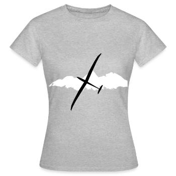 Glider Glider Glider Pilot Pilot - Women's T-Shirt - heather grey - Front - AI Model Female 172 dark (172cm)