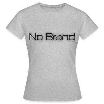 Pas de poussière de marque - T-shirt Femme - gris chiné - Devant - AI Model Female 172 dark (172cm)