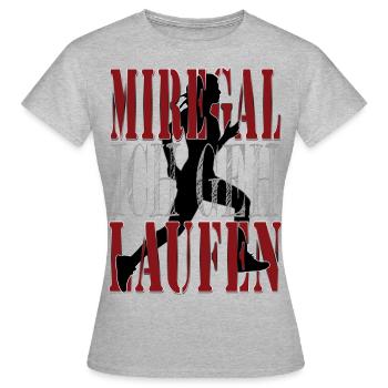 Saying - I don't care I go running - runner - Women's T-Shirt - heather grey - Front - AI Model Female 172 dark (172cm)