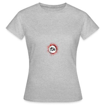 Camion de pompiers Brigade de pompiers - T-shirt Femme - gris chiné - Devant - AI Model Female 172 dark (172cm)