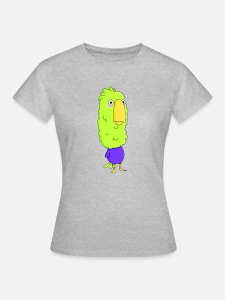 Psycho Piaf - Frauen T-Shirt - Grau meliert
