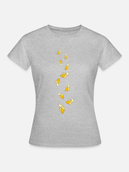 Banane Comic - Frauen T-Shirt - Grau meliert