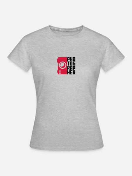Photographer Camera Design - Women's T-Shirt - heather grey