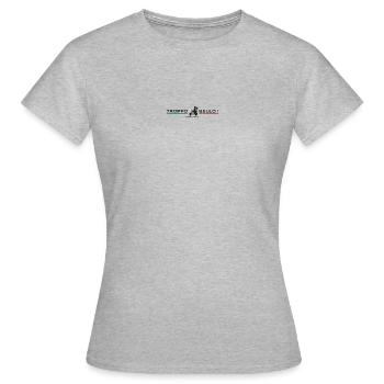 Troppobello - T-shirt Femme - gris chiné - Devant - AI Model Female 172 dark (172cm)