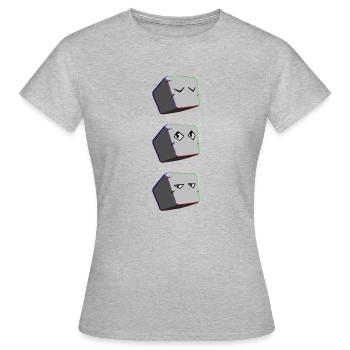 Stone - T-shirt Femme - gris chiné - Devant - AI Model Female 172 dark (172cm)